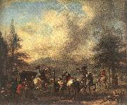 WOUWERMAN, Philips Riding School  4et oil painting